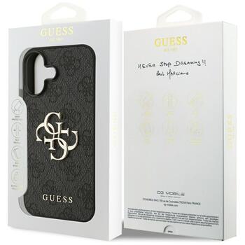 Guess PU 4G Metal Logo Case Чехол для Apple iPhone 17 (GUHCP17S4GMGGR)