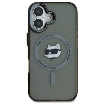 Karl Lagerfeld KLHMP16MHLSCHK Hardcase IML Metal Choupette Head MagS Aizsargapvalks priekš iPhone 16 Plus 6.7