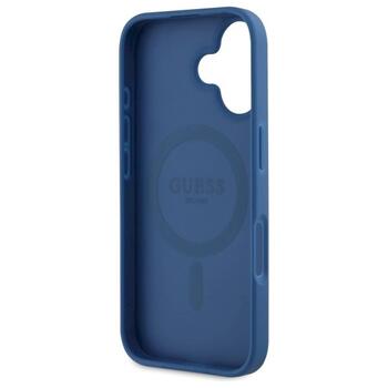 Guess GUHMP16SP4ROPEMCB Hardcase 4G Flowers Print MagSafe Aizsargapvalks priekš iPhone 16 6.1