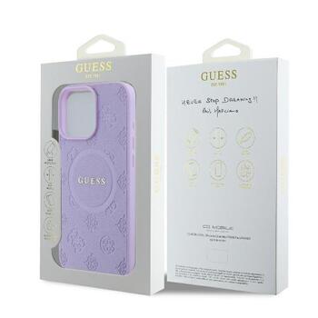Guess GUHMP16XPSAPSMEU Hardcase Saffiano Peony Classic Logo Aizsargapvalks priekš iPhone 16 Pro Max 6.9