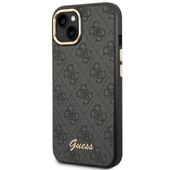 Guess GUHCP14MHG4SHK Hardcase 4G Vintage Gold Logo Aizsargapvalks priekš iPhone 14 Plus / 15 Plus 6.7