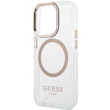 Guess GUHMP15SHTRMD Metal Outline Magsafe Hard Case Защитный чехол для iPhone 15 / 14 / 13 6.1