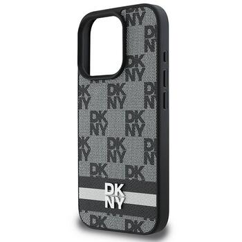 DKNY Checkered Pattern & Printed Stripes Защитный Чехол для Apple iPhone 16 Pro (DKHCP16LPCPTSSK)