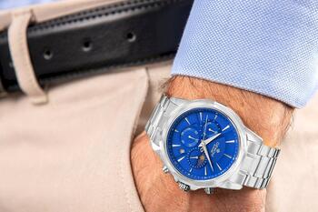 Giewont Chronograph Sapphire Vīriešu pulkstenis / sudraba-zils (GW9460-B3)
