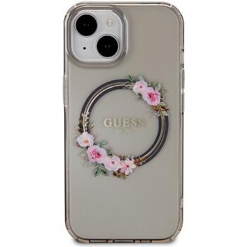 Guess GUHMP15SHFWFCK Hardcase IML Flowers Wreatch MagSafe Защитный чехол для iPhone 15 / 14 / 13 6.1