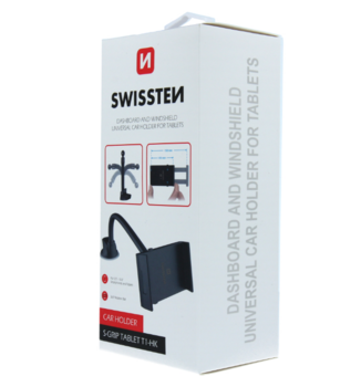 Swissten S-Grip T1-HK Универсальный Держатель для Планшетов / Телефонов / GPS (SW-CH-T1-HK-BK)