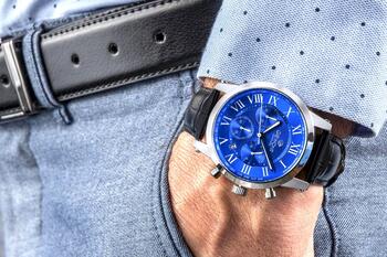 Giewont Chronograph Sapphire Vīriešu pulkstenis / sudraba/zils (GW6260-A4)