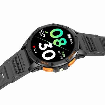 GRAVITY Смарт-часы GT24-1 GPS с силиконовым ремешком / чёрный/тёмно-синий (GT24-1)