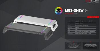 Mars Gaming MGS-ONE Monitora statīvs Chroma RGB / USB 2.0 (MGSONE)