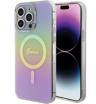 Guess IML MagSafe Iridescent Case Защитный Чехол для Apple iPhone 15 Pro (GUHMP15LHITSP)