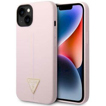 Guess GUHCP14MSLTGU Silicone Triangle Hardcase Защитный чехол для iPhone 14 Plus / 15 Plus 6.7