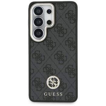 Guess 4G Big Rhinestone Triangle Strap MagSafe Aizsargapvalks priekš Samsung Galaxy S26 Ultra / melns (GUHMS26LP4G4DCSK)