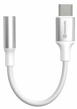 Swissten Textile USB-C uz 3.5mm Audio Adapteris 15cm (73502312)