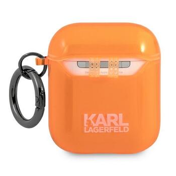 Karl Lagerfeld KLA2UCHFO AirPods cover Защитный чехол для Choupette / оранжевый (KLA2UCHFO)