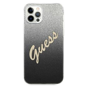 Guess GUHCP12MPCUGLSBK Glitter Gradient Script Защитный чехол для iPhone 12/12 Pro 6,1