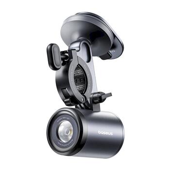 Baseus PrimeTrip 2-in-1 Velosipēda turētājs Tālruņa turētājs + lukturis / melns (C12569000121-00)