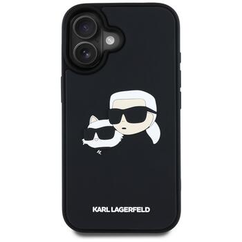 Karl Lagerfeld HC 3D Aizsargapvalks priekš Apple iPhone 16 (KLHCP16SRBCKCHLK)