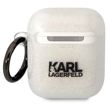 Karl Lagerfeld KLA2HNKCTGT Защитный чехол для Airpods 1/2 transparent Glitter Karl&Choupette (KLA2HNKCTGT)