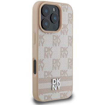 DKNY Checkered Pattern & Printed Stripes Защитный Чехол для Apple iPhone 16 Pro (DKHCP16LPCPTSSP)
