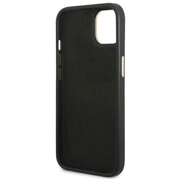 Guess GUHCP14MHG4SHK Hardcase 4G Vintage Gold Logo Aizsargapvalks priekš iPhone 14 Plus / 15 Plus 6.7