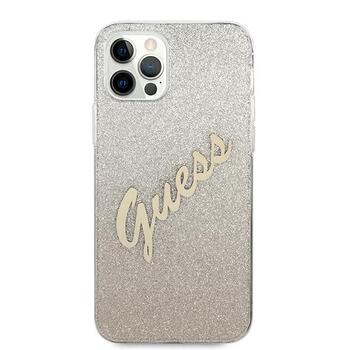 Guess GUHCP12LPCUGLSGO Glitter Gradient Script Hardcase Защитный чехол для iPhone 12 Pro Max 6,7