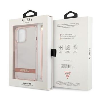 Guess GUHCP13XHTSGSP Hardcase Translucent Stap Aizsargapvalks priekš iPhone 13 Pro Max 6,7