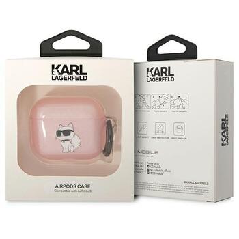 Karl Lagerfeld KLA3HNCHTCP Защитный чехол для AirPods 3 Ikonik Choupette / розовый (KLA3HNCHTCP)