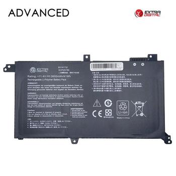 ExtraDigital B31N1732 Аккумуляторная батарея для портативного компьютера Asus B31N1732 (NB431779)