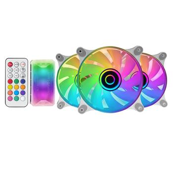 Mars Gaming MF-3DKIT Infinity Mirror ARGB 120mm Комплект кулеров для компьютера с дистанционным управлением (MF3DKITW)