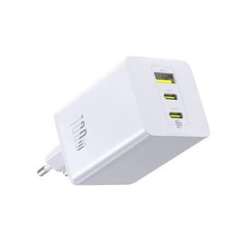 Baseus EnerFill FE11 Fast Charger Зарядное устройство USB-A + USB-C + USB-C 100W / лунно-белый (P10182102213-00)