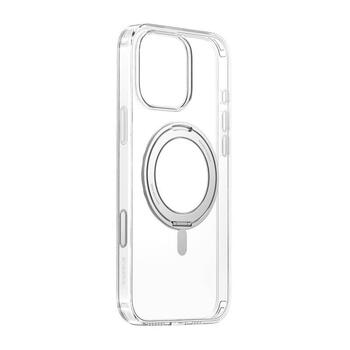 Baseus SkyRing 360° Magnētiskais aizsargapvalks ar statīvu priekš iPhone 16 Pro / caurspīdīgs (P6016100A201-05)