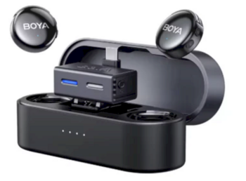 Boya Boyalink 3-02 Bezvadu mikrofons 2.4 GHz / Type-C / 3.5 mm (BOYALINK-3-02)