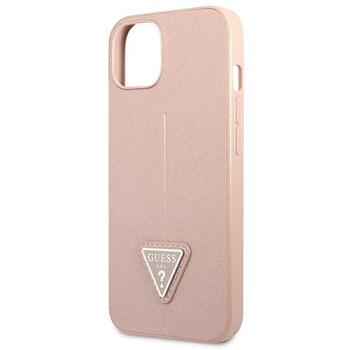 Guess GUHCP13SPSATLP Saffiano Triangle Logo Защитный чехол для iPhone 13 mini 5,4