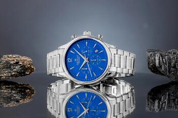 Giewont Chronograph Sapphire Мужские часы GW6310-B3 / серебристо-синий (GW6310-B3)