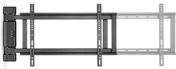 Nedis TVWM5860BK Motorisēts Pilnībā Kustīgs TV sienas stiprinājums 32–75″ (TVWM5860BK)
