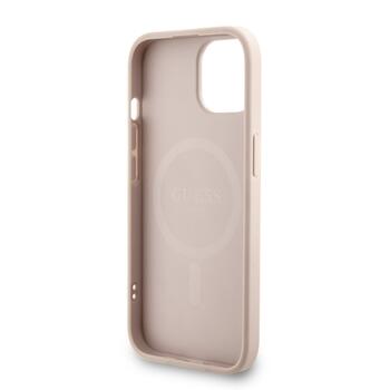 Guess PU Leather 4G Colored Ring Strap MagSafe Case Защитный чехол для iPhone 14 / розовый (GUHMP14SP4GREGSP)