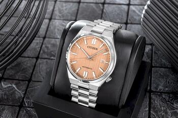 Citizen Tsuyosa Vīriešu Pulkstenis 40mm Salmon Dial Stainless Steel Bracelet (NJ0159-86Z)