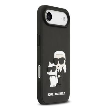 Karl Lagerfeld 3D Rubber Karl and Choupette Case Aizsargapvalks priekš Apple iPhone 17 Air (KLHCP17M3DRKCNK)