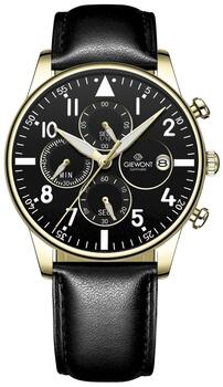 Giewont Chronograph Sapphire Vīriešu pulkstenis / melni zeltains (GW5630-A4)