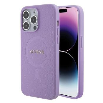 Guess Saffiano MagSafe Back Case Защитный Чехол для Apple iPhone 15 Pro (GUHMP15LPSAHMCU)