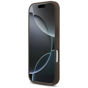 Guess 4G Big Logo Case Aizsargapvalks priekš iPhone 17 Pro / brūns (GUHCP17L4GMGBR)