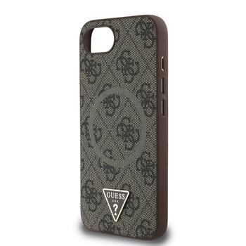 Guess PU 4G Strass Triangle Metal Logo Case Чехол для Apple iPhone 16e (GUHMPSE4P4TDPW)