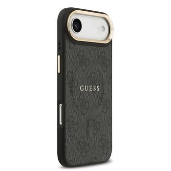 Guess PU Leather 4G Gold Frame MagSafe Case Чехол для Apple iPhone 17 Air (GUHMP17MP4MSEGCK)