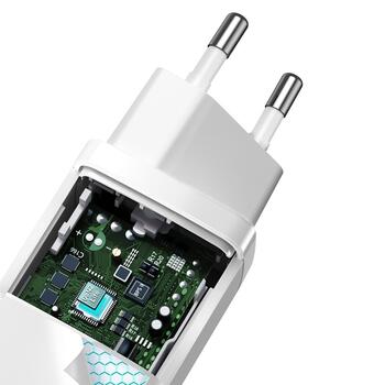 Baseus GaN2 Lite PD Зарядное Устройство 65W / 1x USB-C / 1x USB (BRA012286)