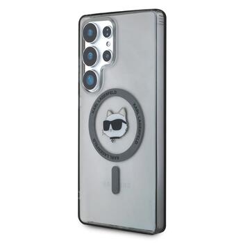 Karl Lagerfeld Button Choupette Head Printed Logo MagSafe Чехол для Samsung Galaxy S25 Ultra (KLHMS25LHLSCHK)