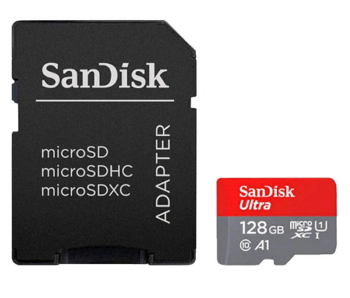 SanDisk microSDXC Карта Памяти 140MB / 128GB (SDSQUAB-128G-GN6IA)