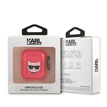 Karl Lagerfeld KLA2UCHFP Защитный чехол для AirPods Choupette / розовый (KLA2UCHFP)