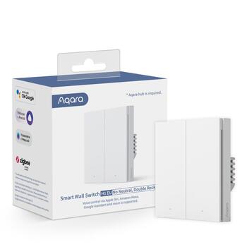 Aqara H1 Double Rocker Умный Настенный Выключатель (WS-EUK02)