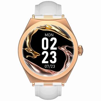 Smartwatch Gravity Умные часы / розовое золото-белый (GT25-5)