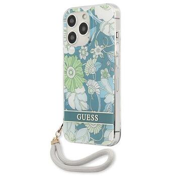 Guess GUHCP13XHFLSN Flower Strap Aizsargapvalks priekš iPhone 13 Pro Max 6,7